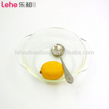 LeHe housewares transparent high borosilicate clear glass casserole hot cooking pot with glass lid